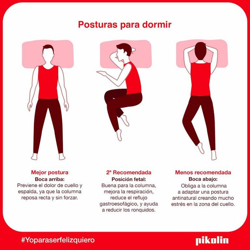 La mejor postura para dormir. Consejos de Pikolin, líders en descanso.