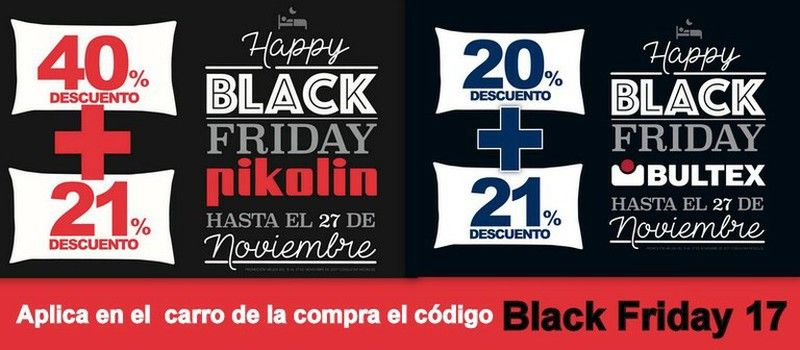 Black Friday 2017 Grandes descuentos en colchones y Pikolin y Bultex