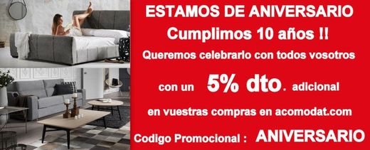 En Acomoda't ... estamos de aniversario !!!