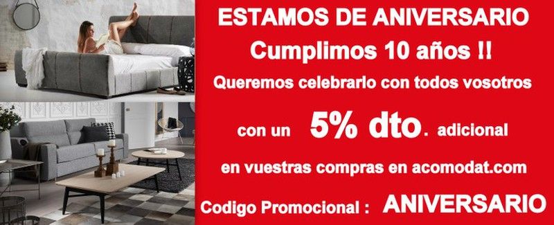 En Acomoda't ... estamos de aniversario !!!