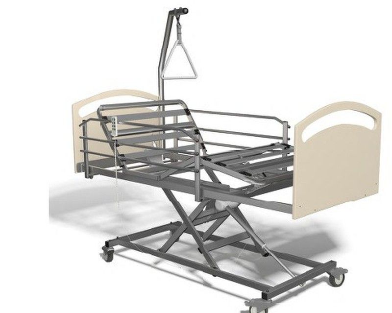 Cama Hospitalaria / Cama articulada conn carro elevador