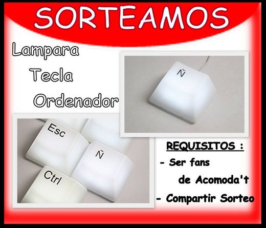 Estamos de sorteo en  FACEBOOK ... " Divertida LÁMPARA "