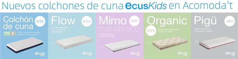 Nueva linea de colchones de cuna Ecus, la mejor elección para tu bebe !!