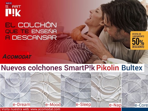 Nueva colección Smart P!k de Pikolin, Colchones inteligentes, analizan la calidad de tu sueño !!