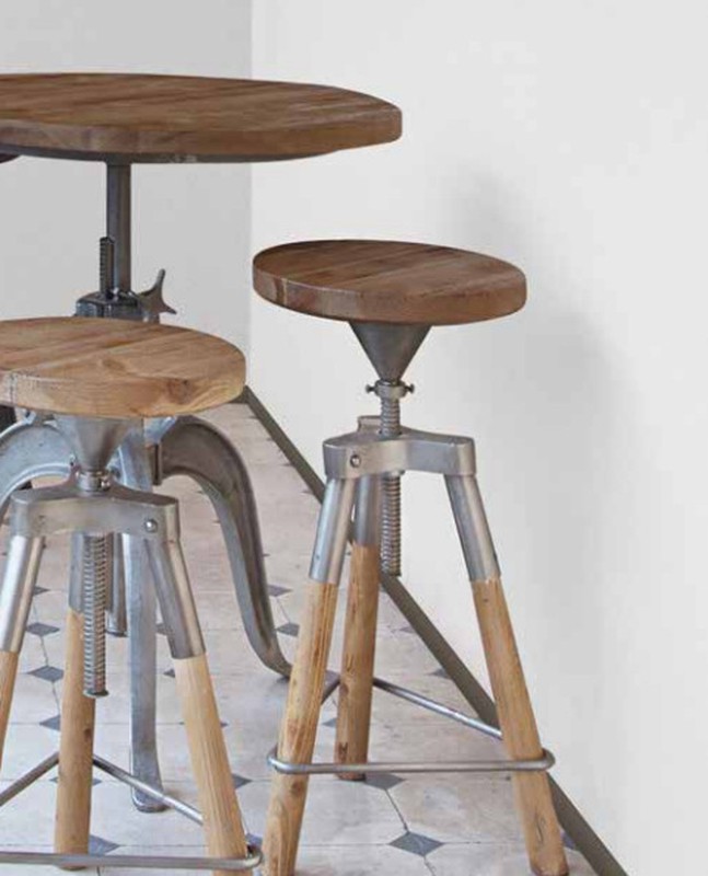 Mesa de madera con altura regulable - Bar — Acomoda't