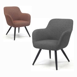 Sillón de acero lacado y poliéster PARMA